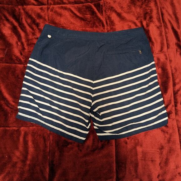 J Crew Striped Swim Shorts, Size 31 - Picture 2 of 8